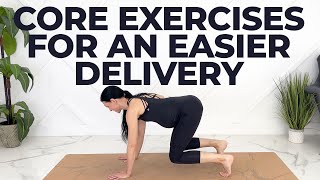 Daily Pregnancy Core Workout For An Easy Delivery 10 MINUTES [upl. by Zalucki]