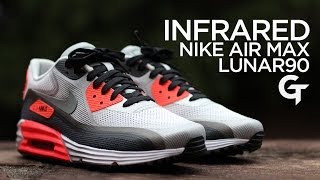 Closer Look Nike Air Max Lunar90  Infrared [upl. by Ruder675]