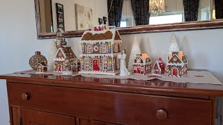 Christmas Gingerbread house display stylishdecorating gingerbreadhouse homedecor [upl. by Ramu]