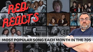 Reaction To Most Popular Song Each Month Of The 70s  Red Reacts [upl. by Nevuer]