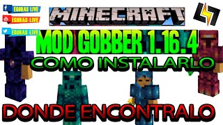 Minecraft ✅Mod Gobber 2 👉DONDE BUSCARLO y COMO INSTALAR ☢️mod gobber 2 en minecraft 1192 [upl. by Afirahs]