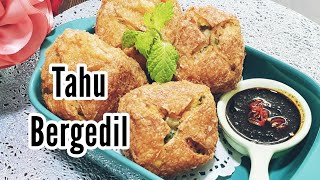 Stuffed Tofu Recipe  Tahu BegedilTahu Isi Kentang [upl. by Brandie]