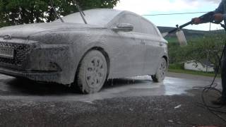 Nerta Snow FoamMJJCNilfisk E150Hyundai I20 5 June 2017 [upl. by Meier]