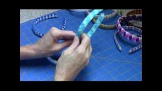 Woven Ribbon Headband Tutorial [upl. by Bekelja257]