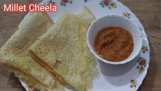 Siridhanya Millet Recipe  kangni ka cheela  Healthy Quick Breakfast Recipe  Dr Khadar Vali [upl. by Cychosz]