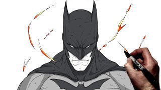 How To Draw Batman  Step By Step  DC [upl. by Vharat379]