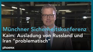 Weltpolitik Markus Kaim zur Münchner Sicherheitskonferenz und aktuellen Konflikten  160224 [upl. by Rabassa]