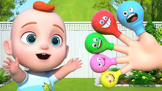 Finger Family Where Are You  Balloon Finger Song For Kids  Leo Nursery Rhymes amp Baby Songs [upl. by Dun]