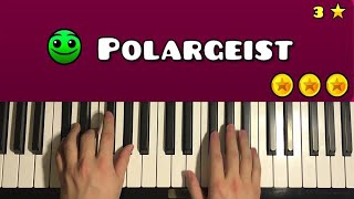 Geometry Dash  Level 3  Polargeist Piano Tutorial Lesson [upl. by Peter]