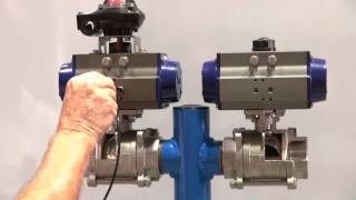 Double Acting amp Spring Return Pneumatic Actuators [upl. by Ahsenrac]