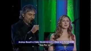 Vivo Per Lei Andrea Bochelli amp Hayley Westenra Vivo Per Lei LyricsLetraswmv [upl. by Nay]