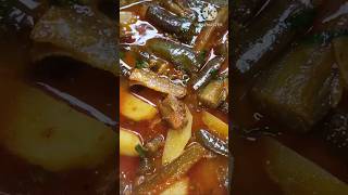 Shutki mach aloo begun diye jhulcookingfoodtripura [upl. by Kenric]