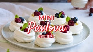 Mini Pavlova Recipe [upl. by Yanffit]