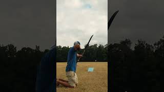 Long range archery 🏹🎈🎯 archery sports trickshot takedownbow [upl. by Oker]