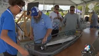 200 boats competed in the Greater Jacksonville Kingfish Junior Angler Tournament [upl. by Kurys240]