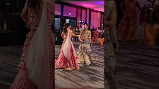 Beautiful Sangeet Dance Performance by the Bride and her Sister  Indian Wedding [upl. by Buddie]