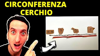 CIRCONFERENZA CERCHIO e pi greco SPIEGATA FACILE Shorts [upl. by Hanyaz]