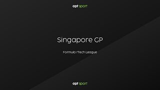 Singapore GP  Race  Formula rTech  APT Sport [upl. by Llehcam]