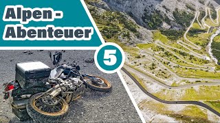 Sturz mit Motorrad  Stilfser Joch  Motorradabenteuer in den Alpen  55  🌄  Gaviapass [upl. by Dewhirst]