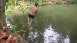 Backflip EPIC FAIL Whangarei Water Falls New Zealand OUCH [upl. by Kram]