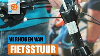 Hoe een Fietsstuur verhogen  Verstellen van [upl. by Noryd]