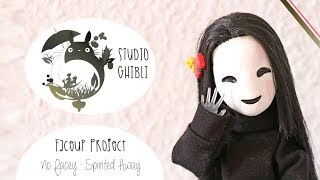 No Face  Monster High Repaint  Spirited Away STUDIO GHIBLI [upl. by Dyrraj]