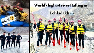 Worlds highest Zanskar river Rafting in Leh ladakh 🚤🏔  River Rafting  Sangam rafting point [upl. by Searcy]