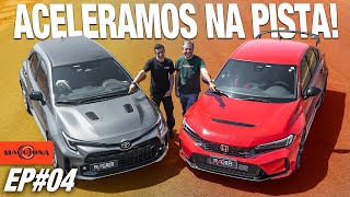 TypeR e GR Corolla acelerando na pista Chegou a hora da verdade [upl. by Hardigg]