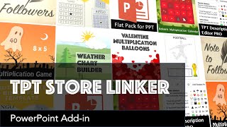 TPT Store Link PowerPoint Addin  An Overview [upl. by Kirimia]