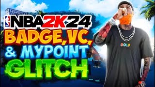 NBA 2K24 Badge GLITCH  VC GLITCH  Hot Zone GLITCH  MYPoint GLITCH 2k24 BADGE GLITCH [upl. by Burne]