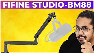 Fifine bm88 boom arm stand review  Best Mic stand for youtuber and gamer [upl. by Muhammad]