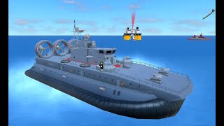 Zubr Class Hovercraft 리뷰 로블록스 밀리터리 타이쿤 [upl. by Asyram]