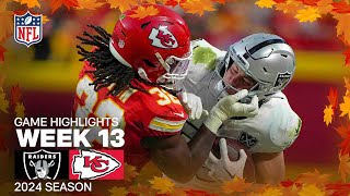 Las Vegas Raiders vs Kansas City Chiefs Game Highlights  NFL 2024 Season Week 13 [upl. by Micky]