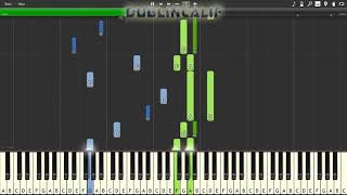 Octopath Traveler  The Frostlands Theme Piano Tutorial Synthesia [upl. by Cadman]