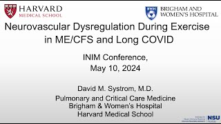 Individualized Treatment in MECFS  David Systrom MD  INIM Conference 2024 [upl. by Aitan]