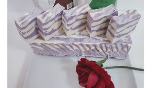 NATURAL SOAP with LAVENDER amp YLANG YLANG ESSENTIAL OIL❤️howtomake organic coldpressedsoap viral [upl. by Bertero50]