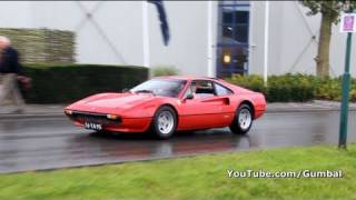 Ferrari 308 GTBGTS startup  drive by sound 1080p HD [upl. by Dragoon822]