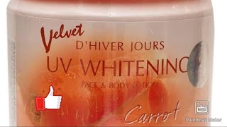 Velvet DHiver UV Whitening lotion review Sinhala [upl. by Ennasil]