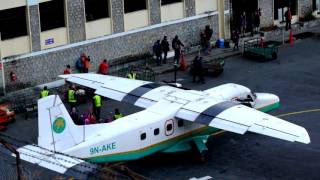 globalgilroy  Lukla Airport  Nepal  2 of 3  morning arrival amp departures [upl. by Charlean]