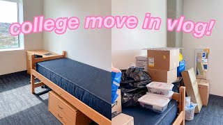 COLLEGE DORM MOVE IN VLOG 2021 [upl. by Aonian]