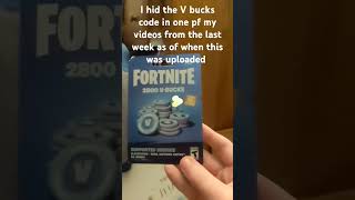 V bucks code code giveaway [upl. by Worden133]