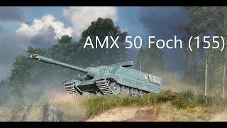 328 AMX 50 Foch 155 TD 95k combined damage 竜の峠 【wot console ps5】 [upl. by Eybba]