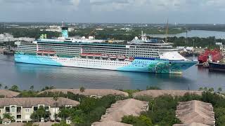 Cruise watching from Harbour Island  Margaritaville at Sea Islander September 6th 2024 4K HD [upl. by Anivad]