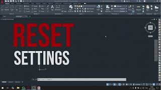 Autocad Ayarları Sıfırlama  Autocad Reset Atma [upl. by Nations]