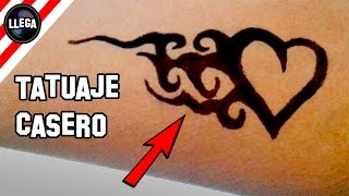 ♣️Como hacer TATUAJES ⏳TEMPORALES CASEROS  Tatuajes falsos 💉Tatuajes fáciles [upl. by Pagas]