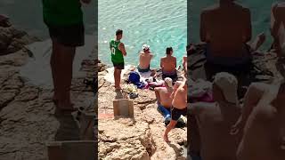 Cala Salada Beach IBIZA Clear Turquoise Water Hidden Paradise [upl. by Ahsenrac]