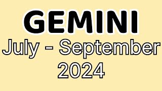 Gemini MAGSASAYA KA NA Tagalog July  September 2024 Tarot Reading Horoscope Kapalaran Philippines [upl. by Caty]