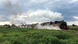 VSM loctrein met 9 locs door Beekbergen [upl. by Amalberga]