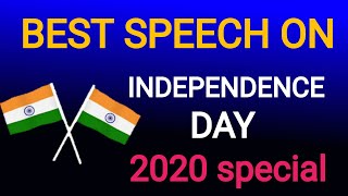 Independence day speech in english 2020  august 15 speech [upl. by Niveek824]