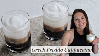 Greek Freddo Cappuccino Recipe  Homebody Eats [upl. by Ivor]